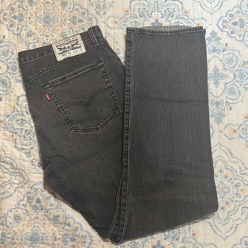 Levi's 501 93 Men's Black Jeans 36x34